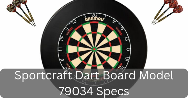 Sportcraft Dart Board Model 79034 Specs