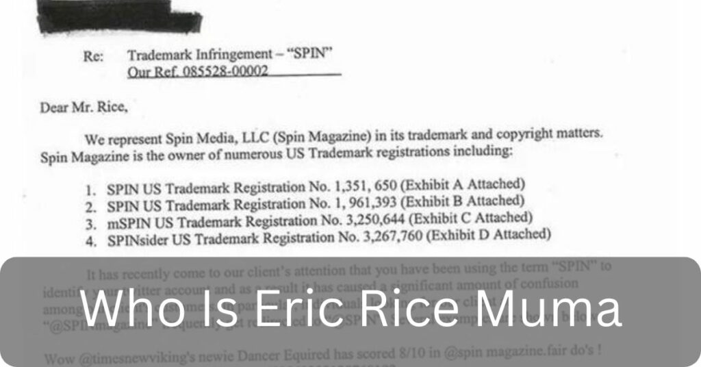 Who Is Eric Rice Muma