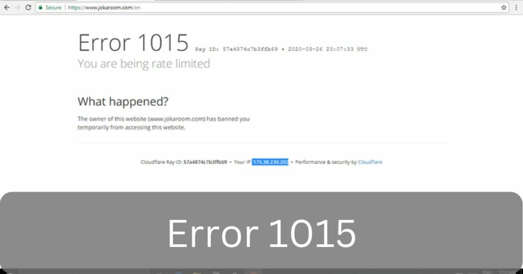 Error 1015