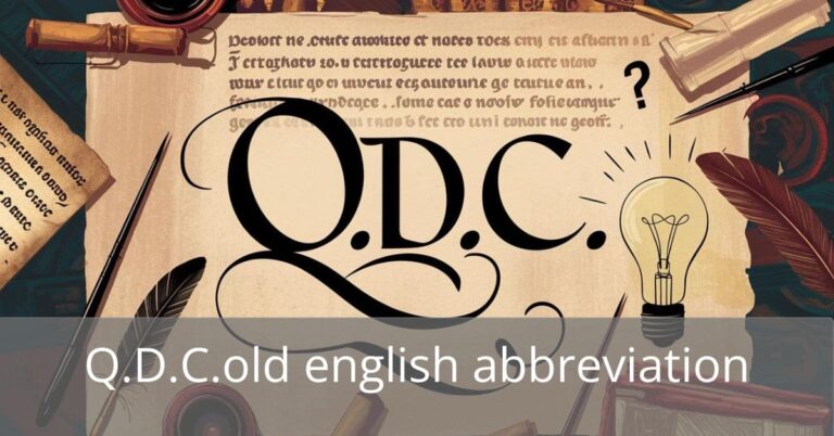 q.d.c.old english abbreviation